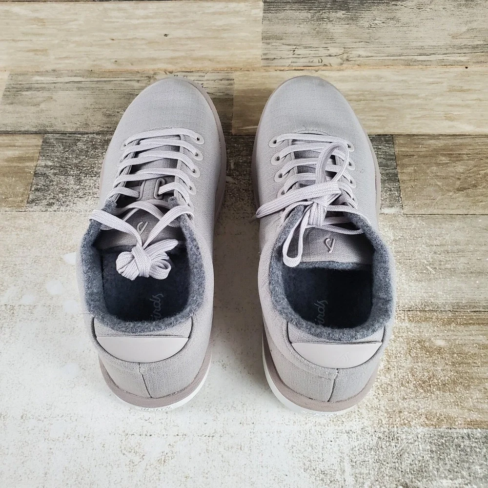 Allbirds Wool Piper Woven Womens Sz 10 W Running Pewter Gray Lace Up Sneakers